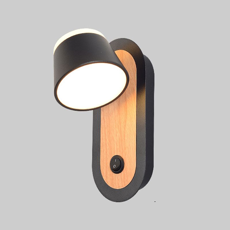 Geometric Shape Metal Reading Wall Lighting Modern Style 1-Light Wall Mount Lighting