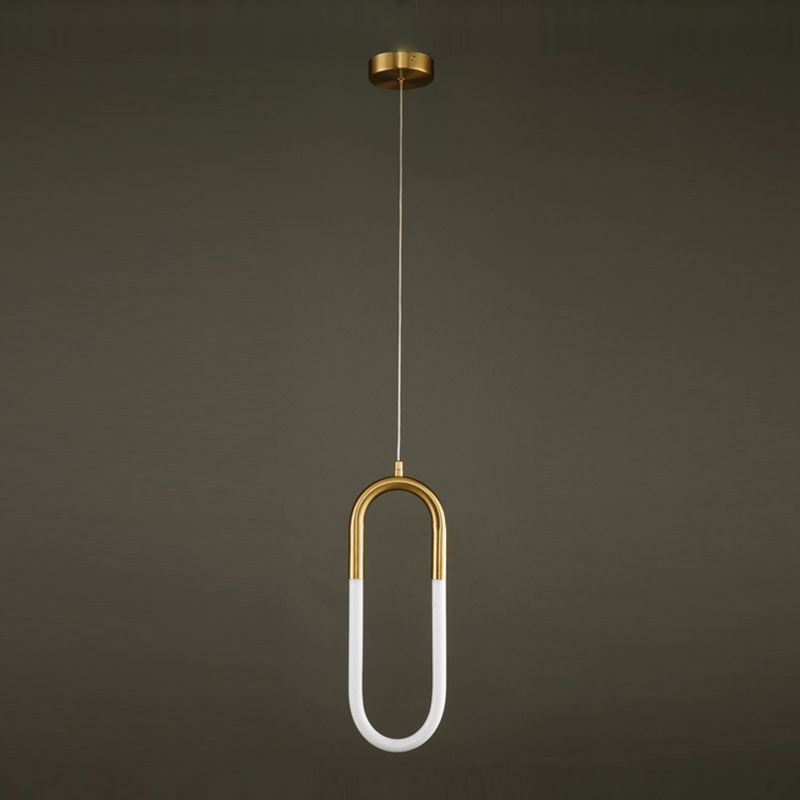 Zeitgenössischer Stil linearer Formpendelleuchten Metallhängelampen