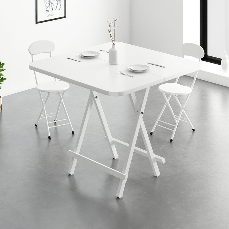 Modern Wooden Dining Room Set with Round Table Space-Saving Design Home Dining Table Furniture