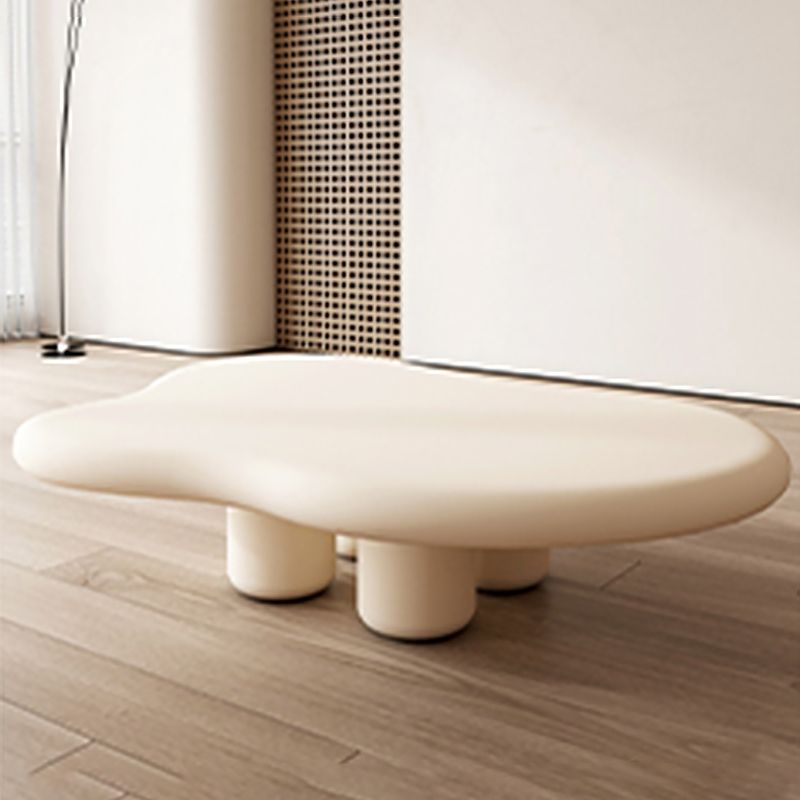 11.81" Tall Scandinavian Style Cocktail Table 4 Legs Coffee Table