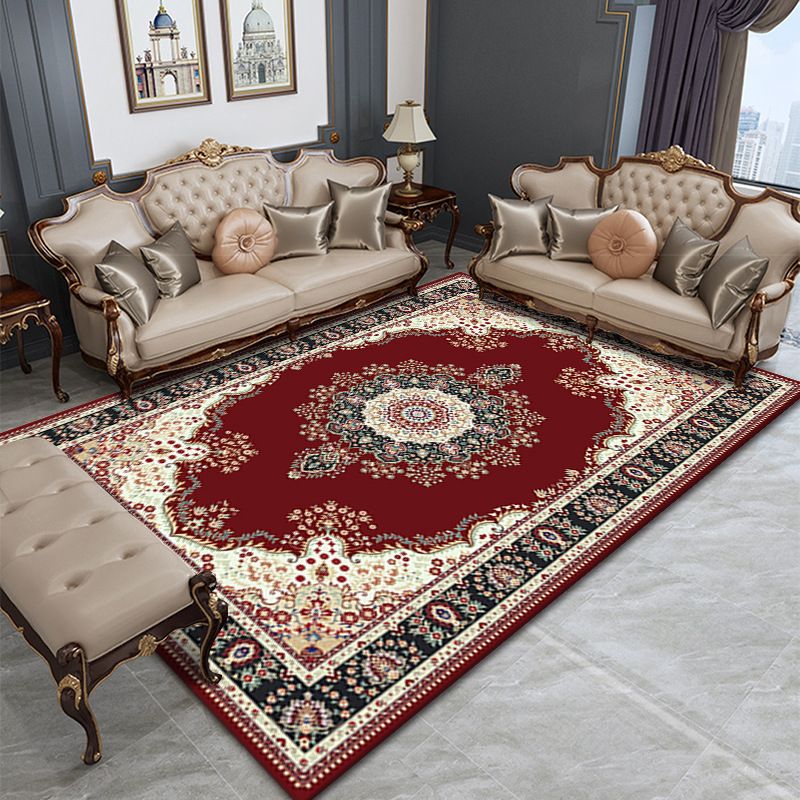 Shabby Chic Living Room Rug Tribal Print Area Rug Polyester Non-Slip Backing Area Tapijt