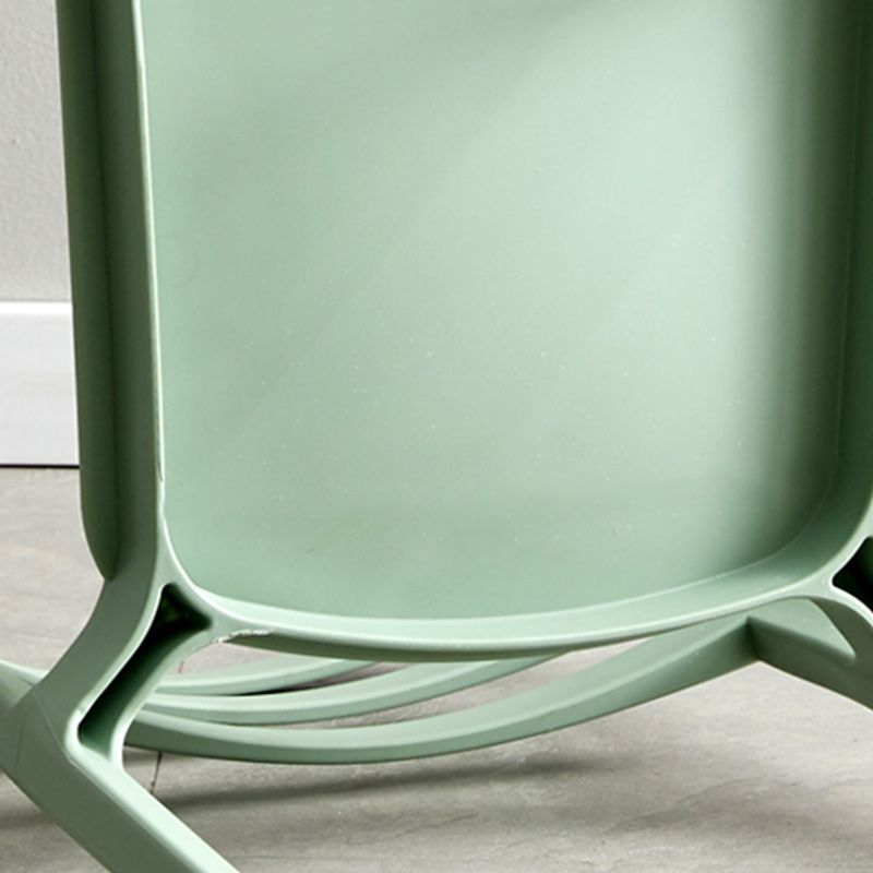 Plastic Scandinavian Armless Chair Stacking Indoor-Outdoor Chair