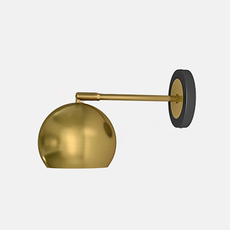 Sala de estar pared apliques posmoderno metal una bulbo de luz de luz montada en la pared