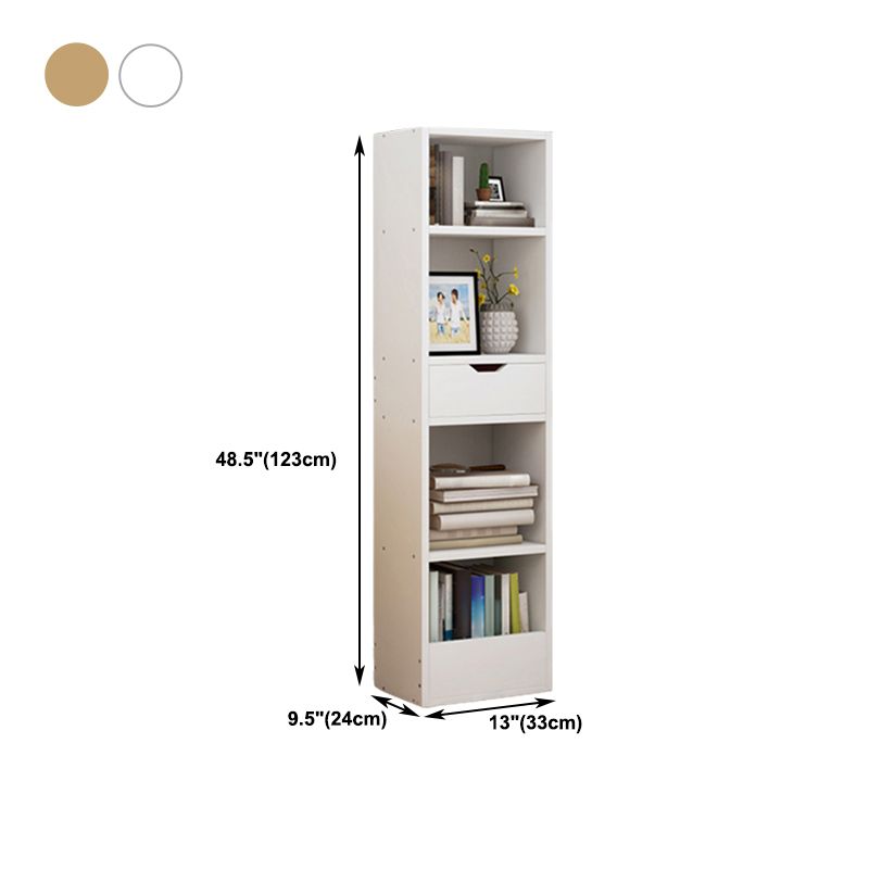 Closed Wooden Bookshelf Modern Minimalist Home Corner Bookcase