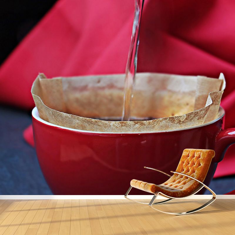 Coffee Resistant Mural Wallpaper Environment Friendly Sleeping Room Wall Mural