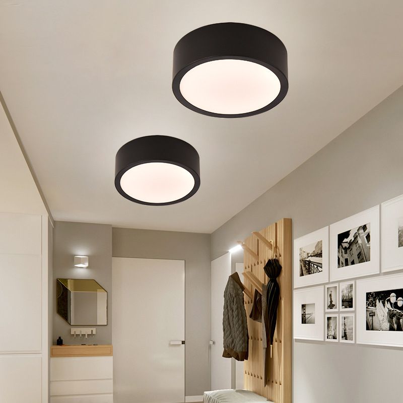 Lámpara de techo LED de simplicidad con sombra de acrílico, accesorios de iluminación LED para pasillo de estilo contemporáneo