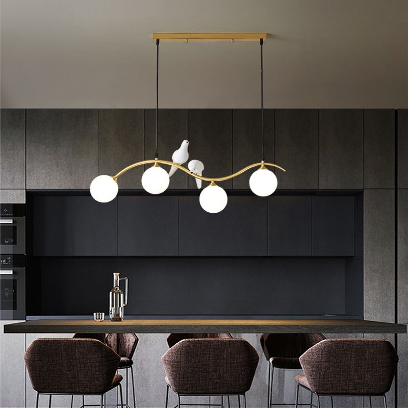 Glass Global Island Affermazione Light Minimalist Style Over Island Lighting for Pranzo Room