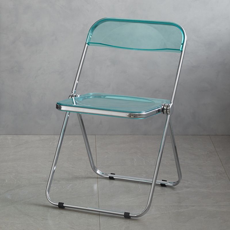 Sillas de comedor de estilo moderno, sillas laterales sin brazos con respaldo abierto y patas de metal para cocina