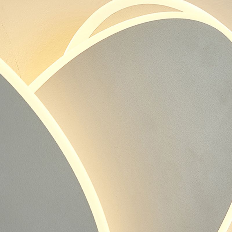 Modern Simple Iron Wall Light Ellipse Shape Rotatable Wall Lamp for Living Room