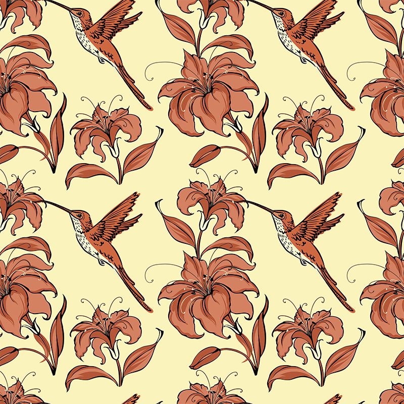 Illustration Environment Friendly Mural Wallpaper Flower Painting Living Room Wall Mural