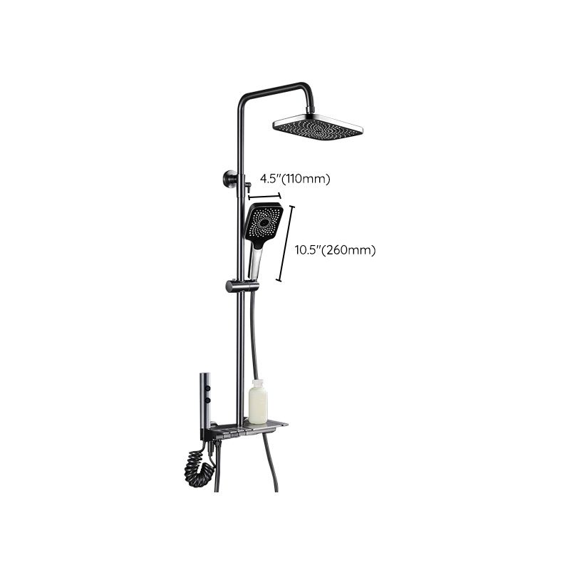 Adjustable Spray Pattern Shower Combo Stainless Steel Shower Faucet Arm Shower Head