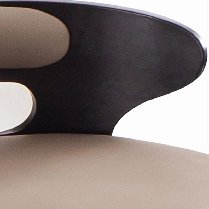 Industrial Style Bar Stool Round Leather Seat with Adjustable Height for Counter Bar