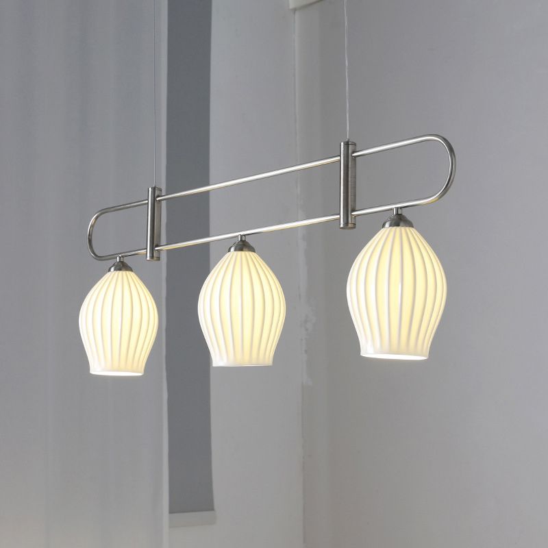 Ceramic Geometric Island Lighting Modern Pendant Light for Dining Room