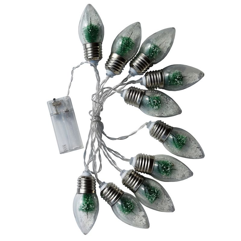 Mini Clear Glass String Lighting Nordic Battery Powered LED Festive Lighting for Bedroom