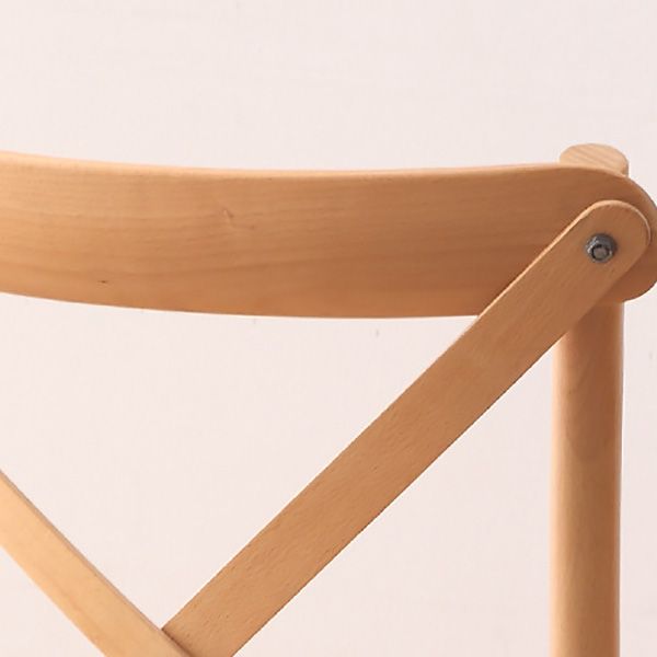Contemporary Wood Kitchen Dining Side Chair Cross Back Side Chair