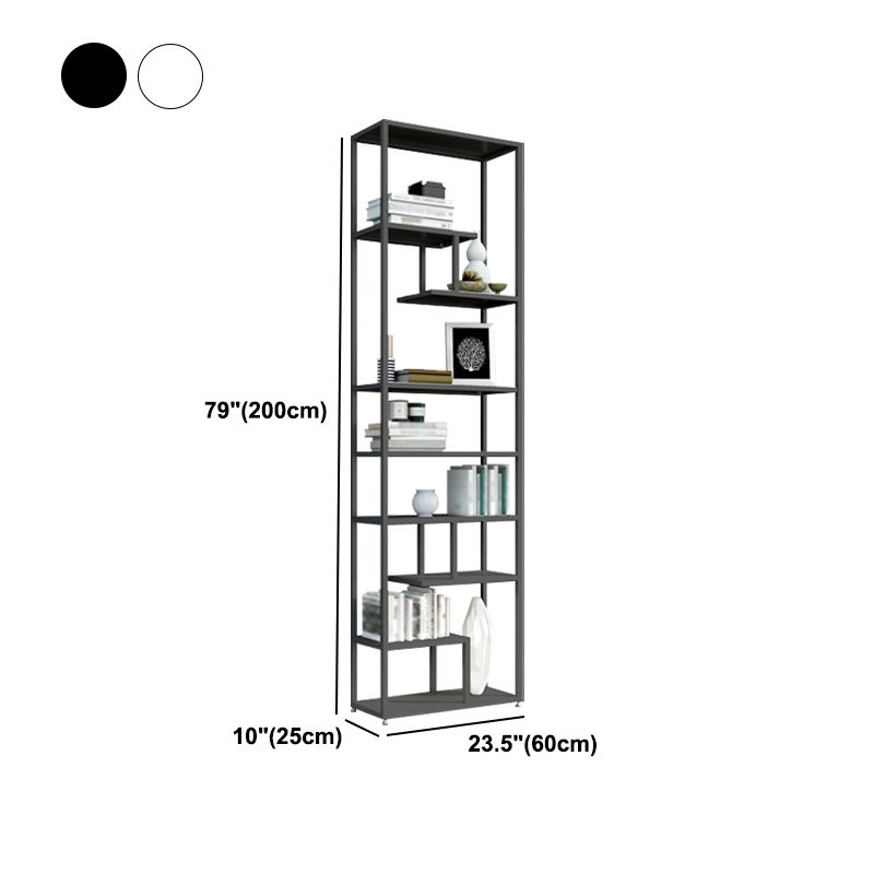 Industrial Metal Etagere Bookshelf Open Iron Bookshelf for Home Office