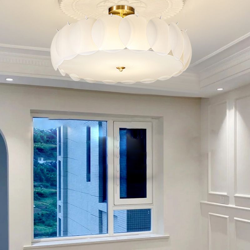 Modern Ceiling Light Creative Flush Mount Ceiling Light Fixture with Glass Shade