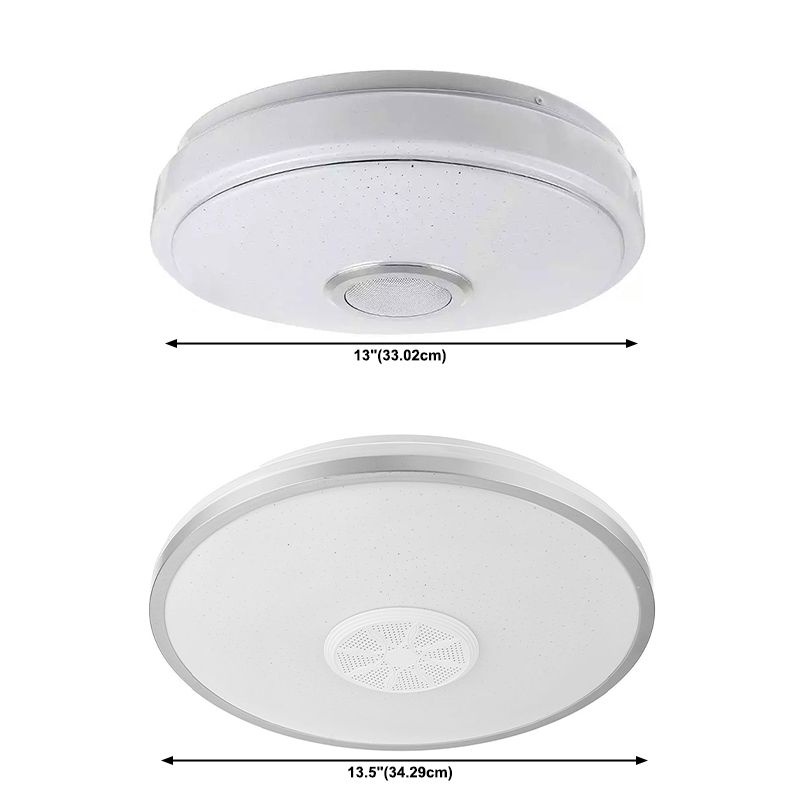 Contemporary Intelligent Flush Mount Ceiling Light Fixture Acrylic Shade for Bedroom