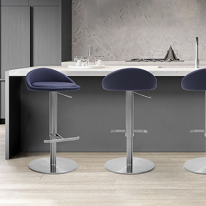 Modern Bar Stool Leather Adjustable Height Counter Stool for Bristol