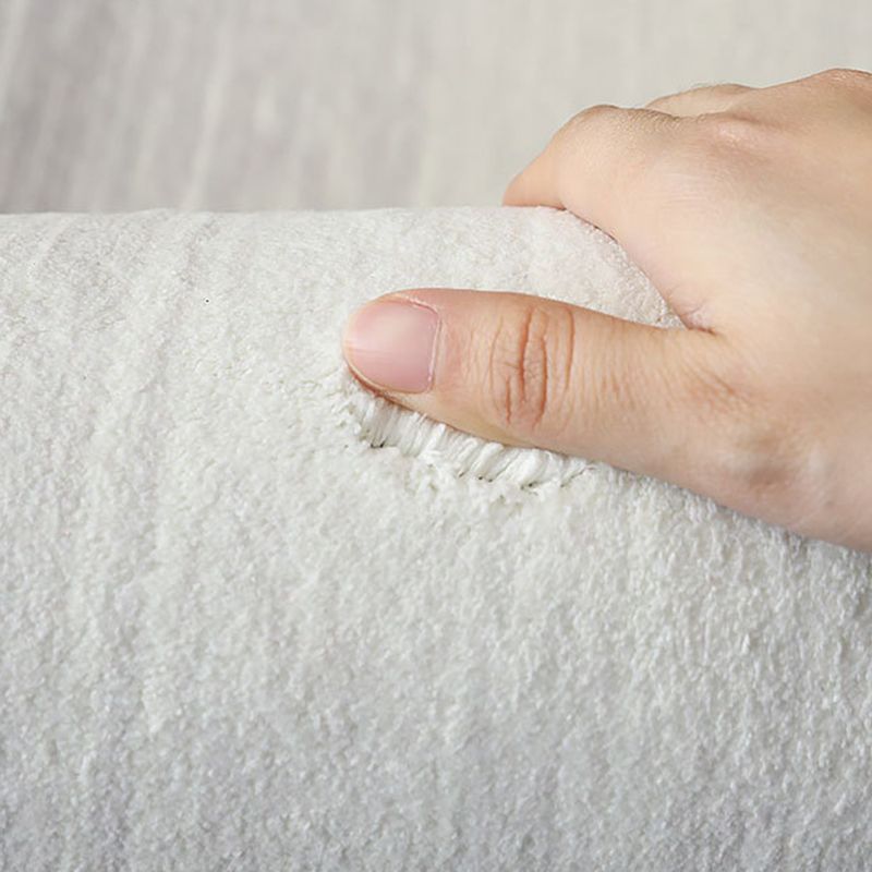 Simplicity Plaid Area Rug Polyester Carpet Non-Slip Backing Rug for Home Decoration