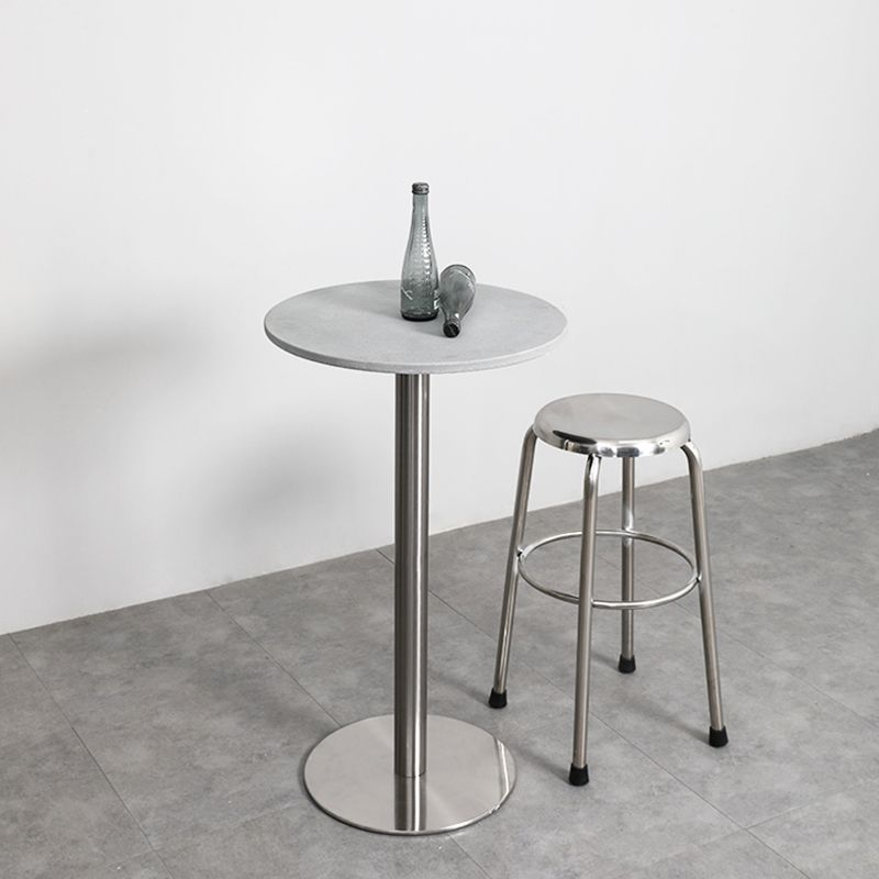 Mid-Century Modern Cocktail Table Pedestal 1 Single Coffee Table