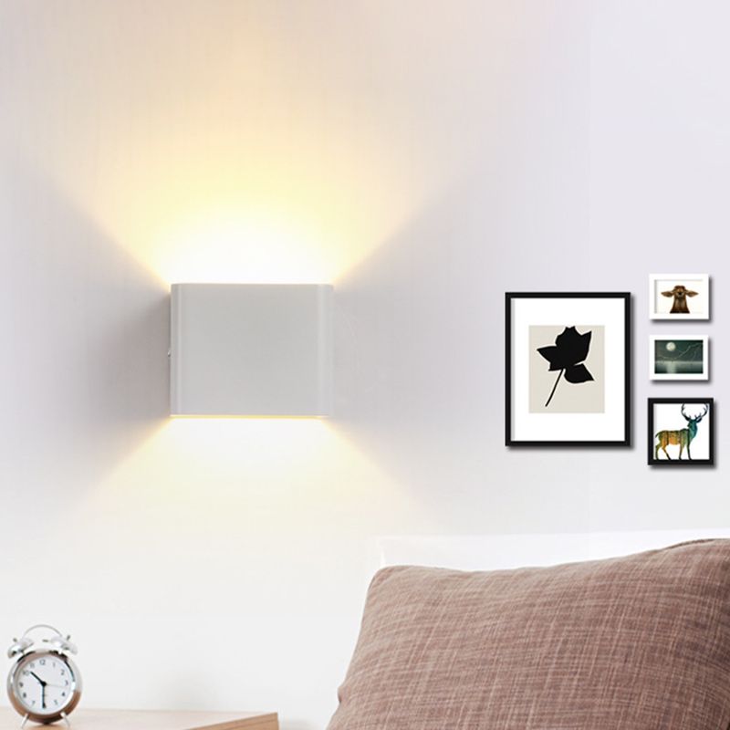Luz de la pared LED contemporánea de la pared de la pared de cubo de aluminio para el pasaje