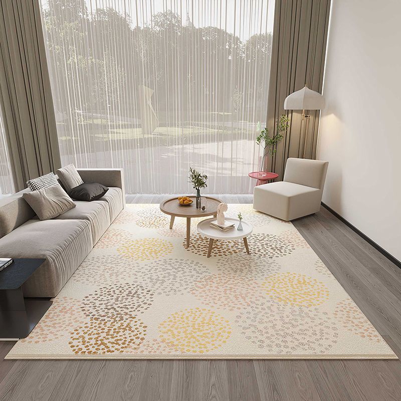 Stylish Modern Carpet Geometric Print Polyester Rug Stain Resistant Rug for Living Room