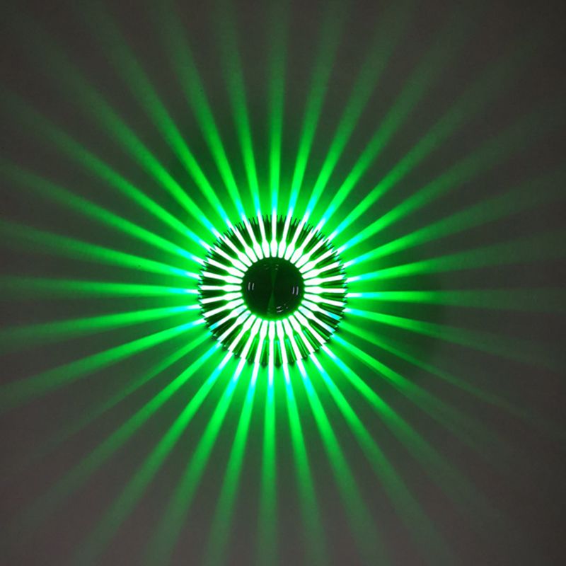 Lampada a parete a led in alluminio in alluminio in stile moderno raggio di scoppio rgb lampade per la decorazione del corridoio per corridoi