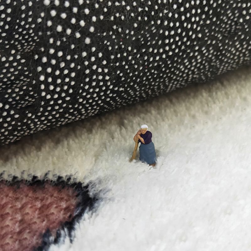 Modern Carpet Polyester Geometric Print Area Rug Stain Resistant Rug for Living Room