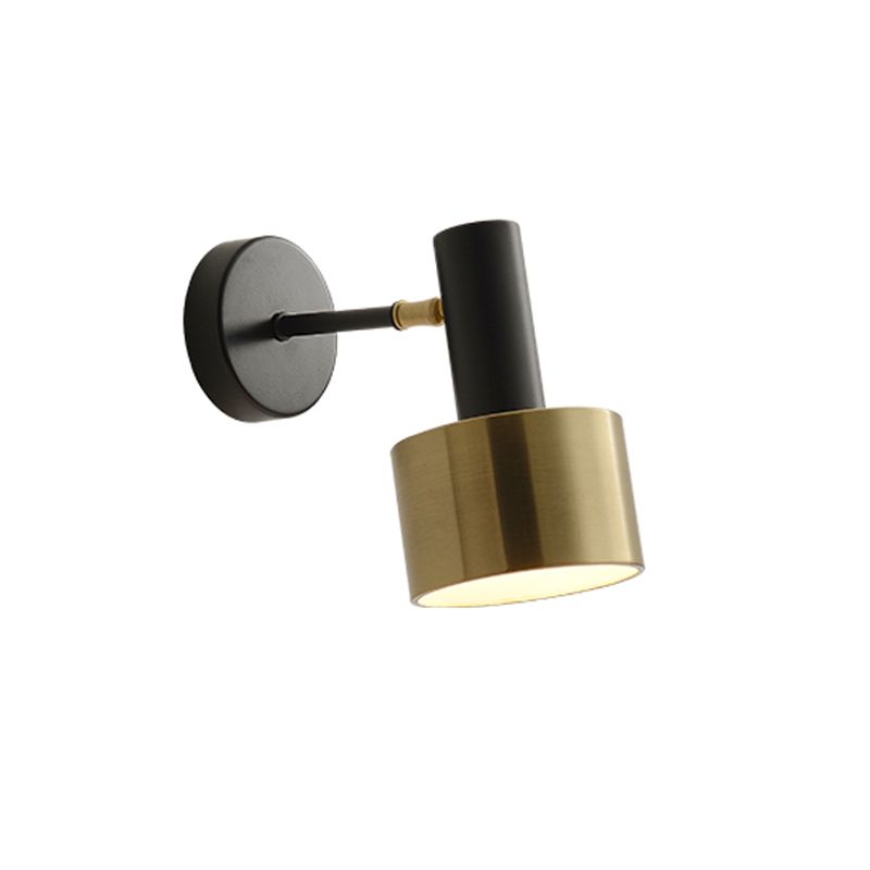 Moderner Stil Wandleuder Zylinderform 1 Lichtwandlicht mit Metall für Schlafzimmer