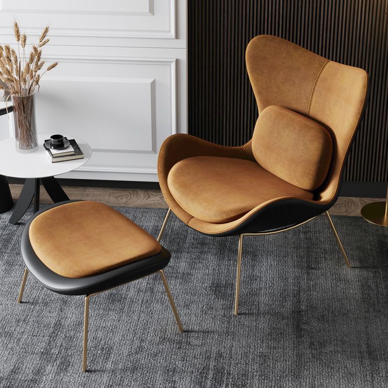 Velvet Accent Chair 33.85" Wide Armless Accent Room Chair for Living Room