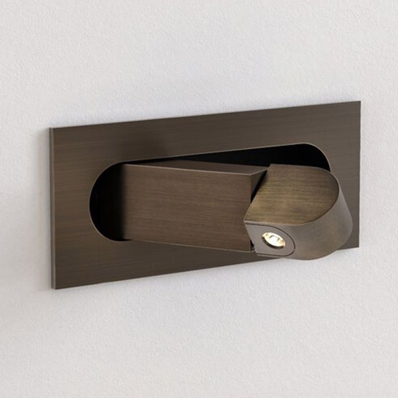 Modern Metal Wall Sconces Rectangle Shape Wall Light for Bedroom