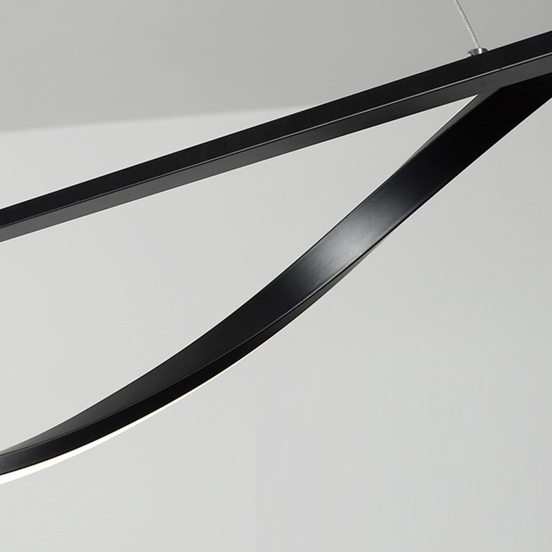 Black Modern Hanging Lights Minimalist Chandelier Lights for Living Room