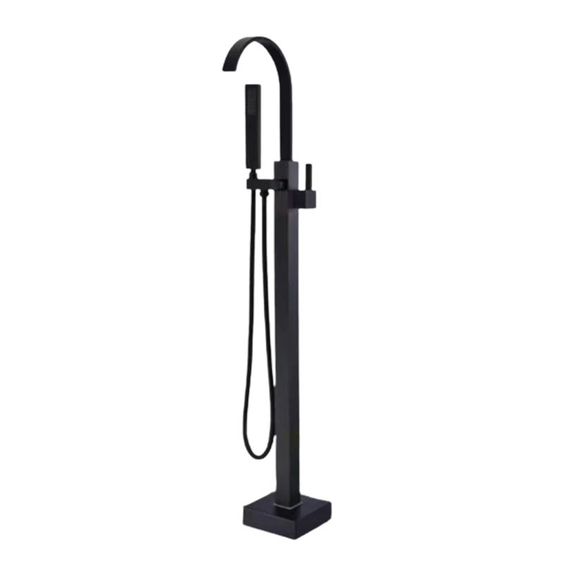 Floor Mounted Metal Freestanding Tub Filler Rotatable Freestanding Bathtub Faucet