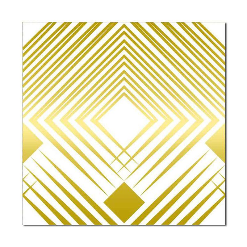 Yellow Rhombus Adhesive Wallpapers Temporary Contemporary Bathroom Wall Covering