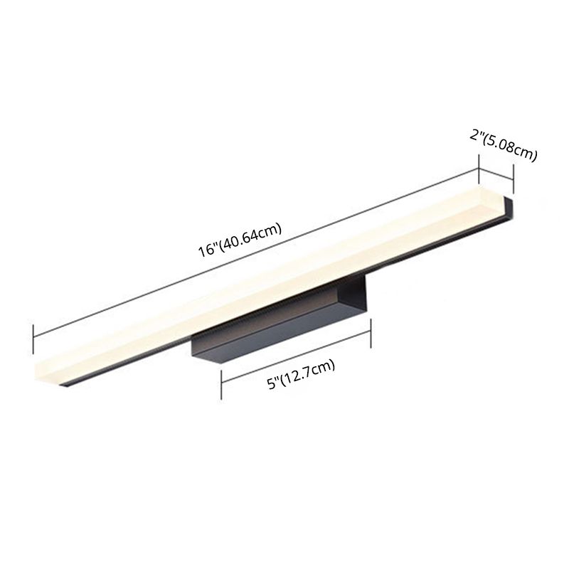 Zwarte rechthoek Wand SCONCE LICHTING Hedendaagse stijl LED metalen wandlicht SCONCE