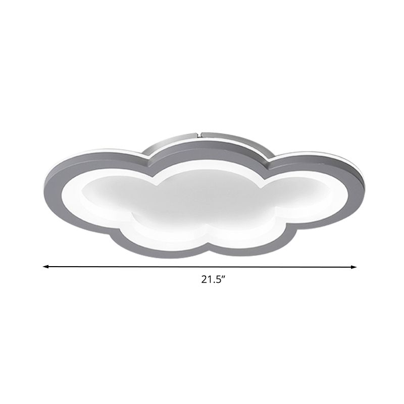 Preciosa nube, luz empotrada en el techo, luz LED acrílica moderna de montaje empotrado para sala de juegos