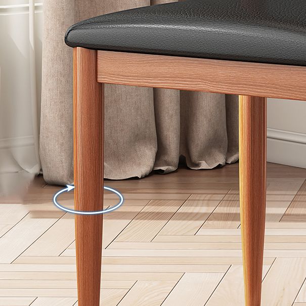 Chaise moderne d'intérieur et d'extérieur en métal, sans accoudoirs, en corne de vache, à dossier ouvert, pour salle à manger