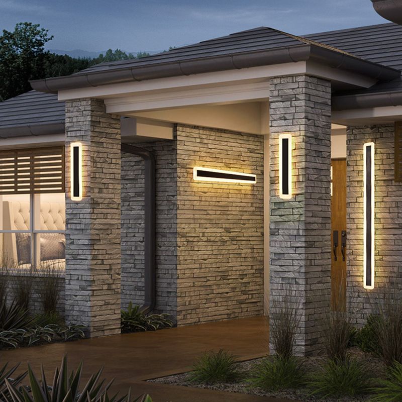 Luci da parete in metallo in metallo Moderno 1 Fun a monte della testa a parete con finitura nera