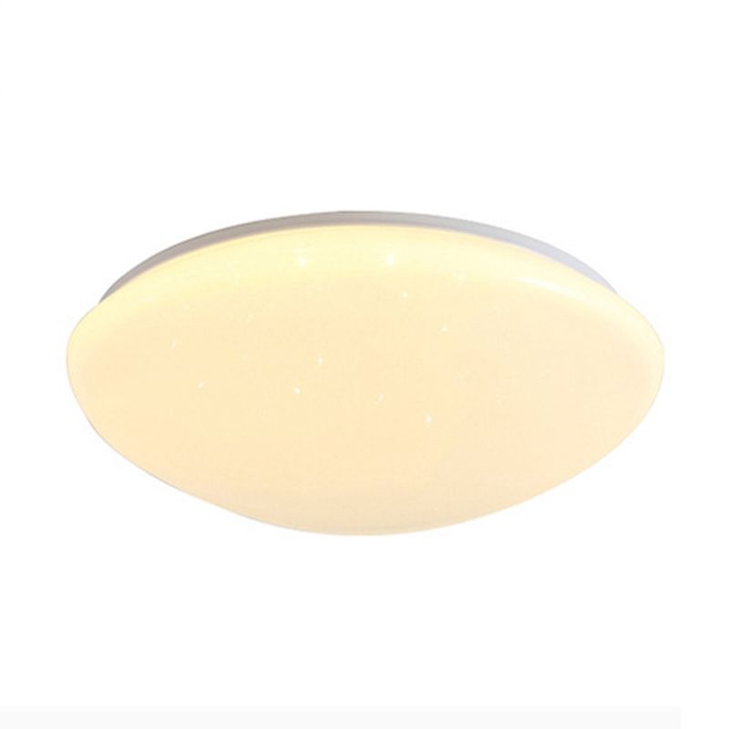 Single Modernism White Flush Mount Lighting Unique LED Ceiling Light for Bedroom