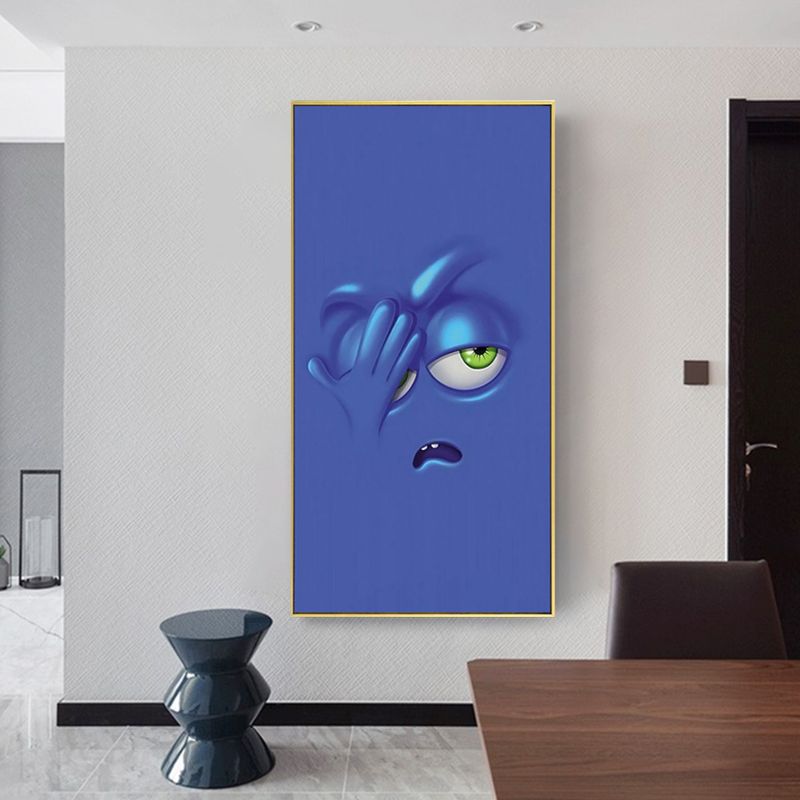 Vivid Expression Wrapped Canvas Pastel Color Kids Style Wall Art Print for Sitting Room