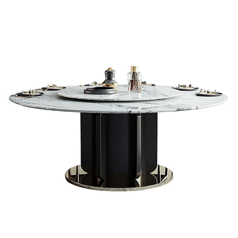 Glam Home Convertible Dining Table Home Round Pedestal Table