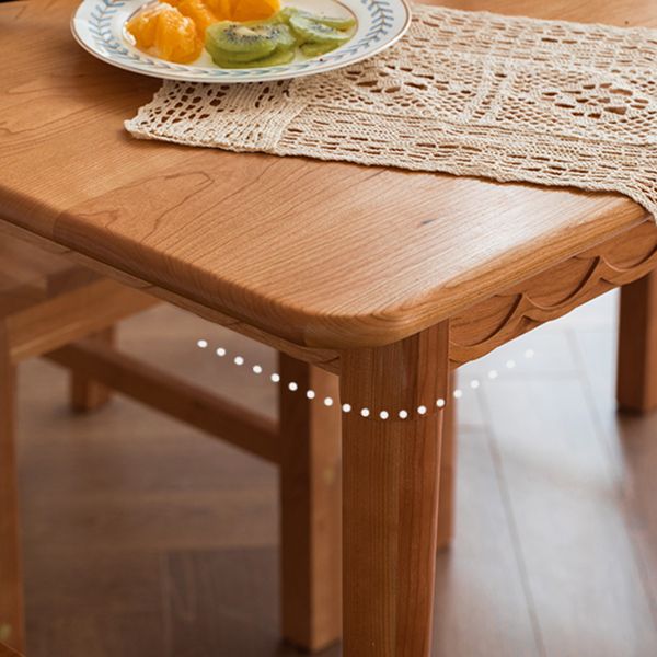 Simplicity Rectangle 4-foot Home Furniture Solid Wood Dining Table with Drawer