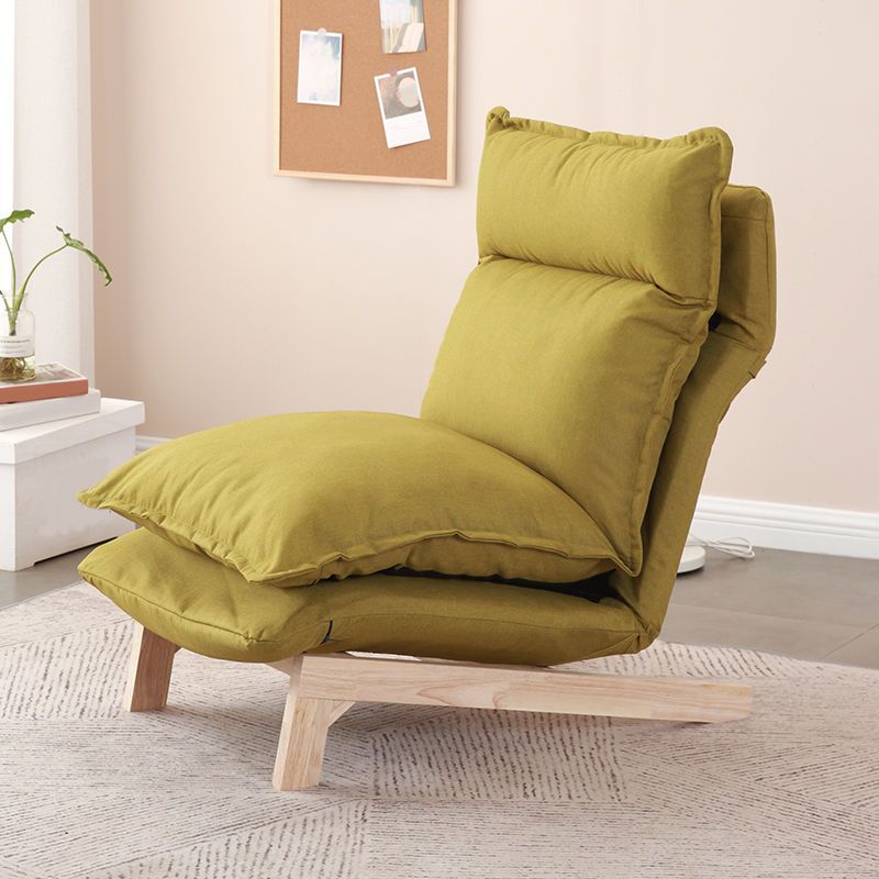 Linen Convertible Chair 23.62" L x 31.69" W x 31.49" H Adjustable Chair for Living Room