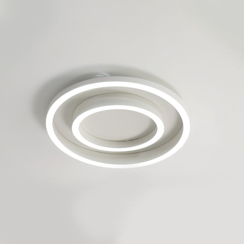 Moderno LED de techo de la luz de techo de los círculos blancos de techo con la pala de metal