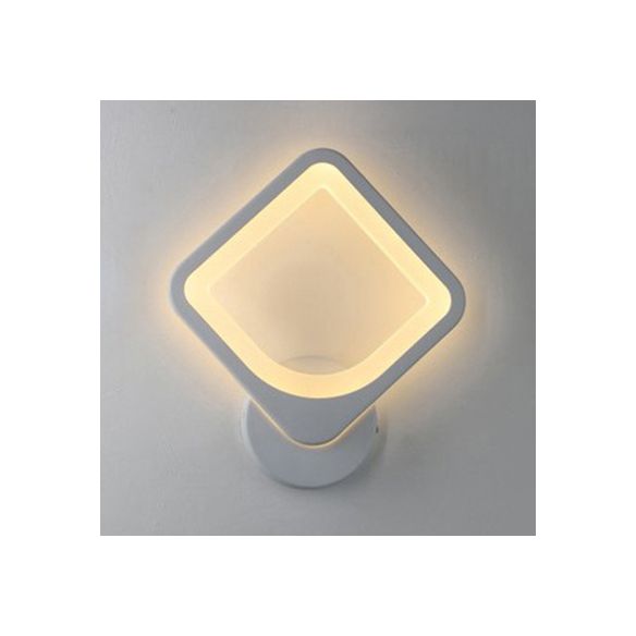 Simple Triangle/Oval/Teardrop Wall Sconce Light Acrylic LED Corridor Wall Light Fixture in Warm/White