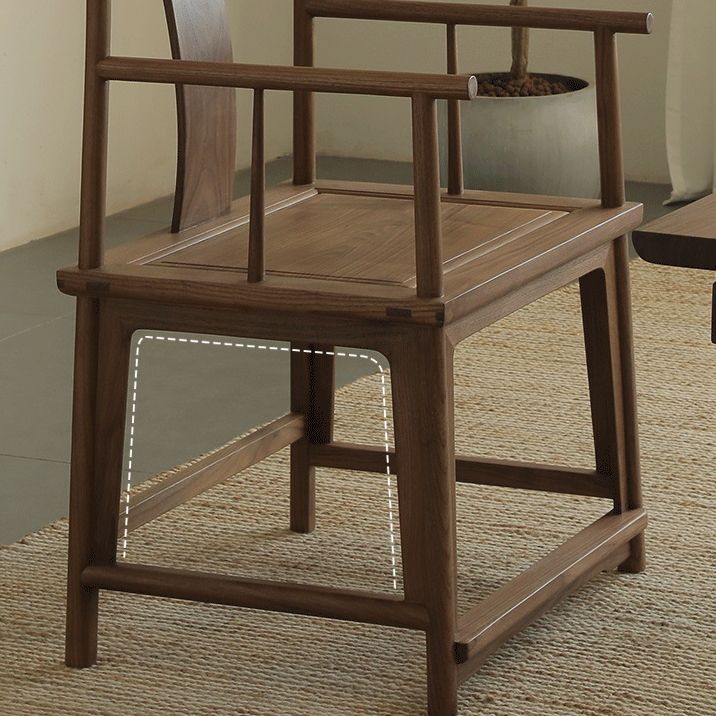 Traditional Kitchen Dining Chair High Back Solid Wood Dining Chair