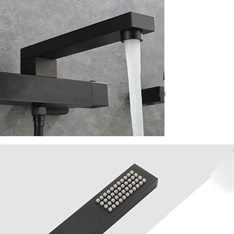 Modern Tub Spout Trim Brass Wall Mounted with Hand Shower Tub Faucet