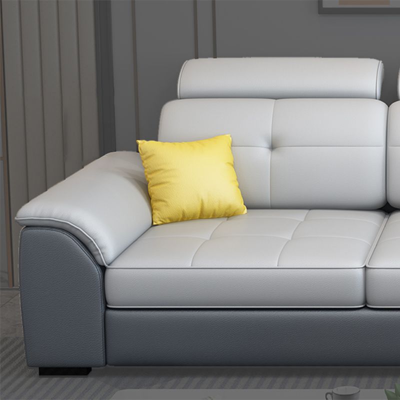 Nordic Style Sofa Bed Latex/sponge Seat Filling Imitation Leather Sofa