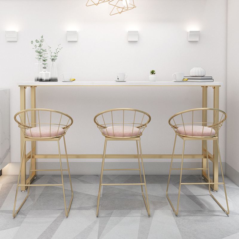 Rectangle Bar Table Contemporary Pub Table for Indoor and Breakroom